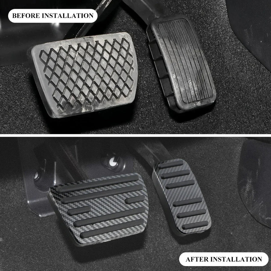 Cubiertas de Pedal para Honda CR-V con Acero Inoxidable Cepillado y Goma, Antideslizantes