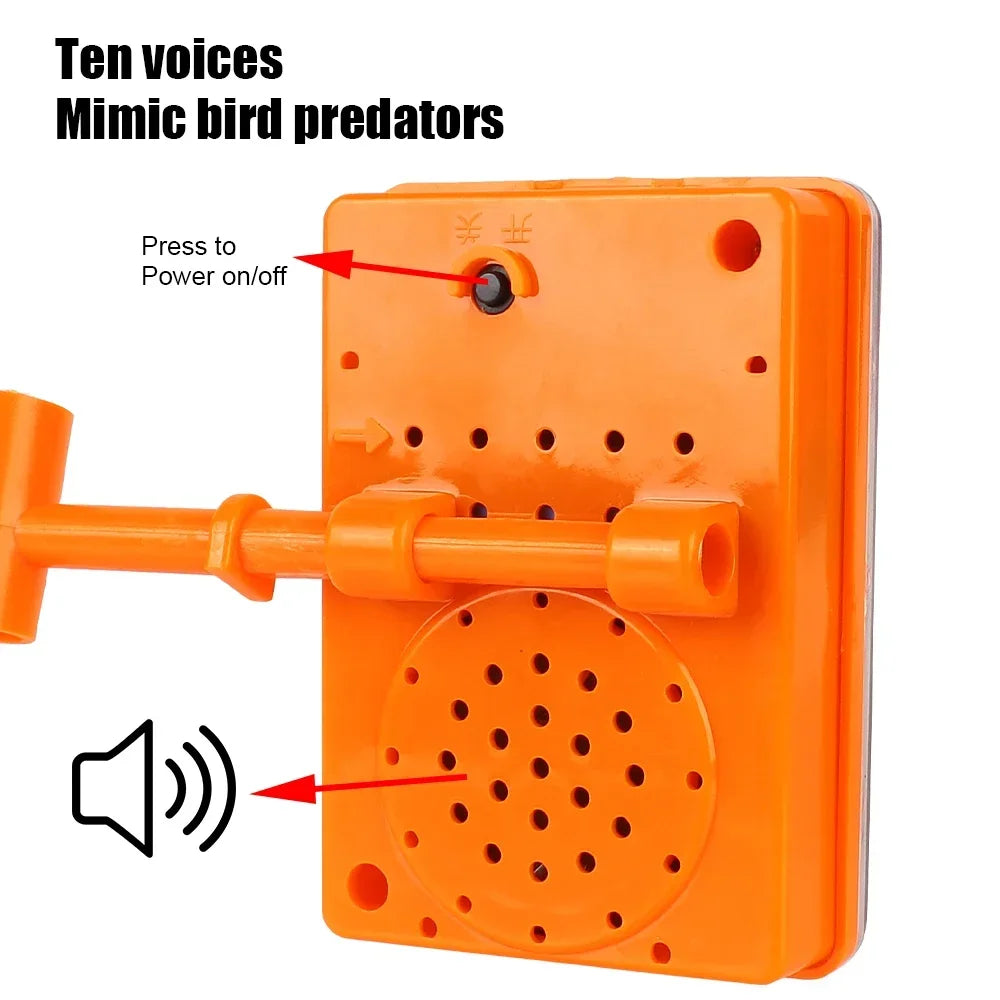 Solar Powered 3-in-1 Bird Repeller &ndash; Ultrasonic Sound and Reflective Flash
