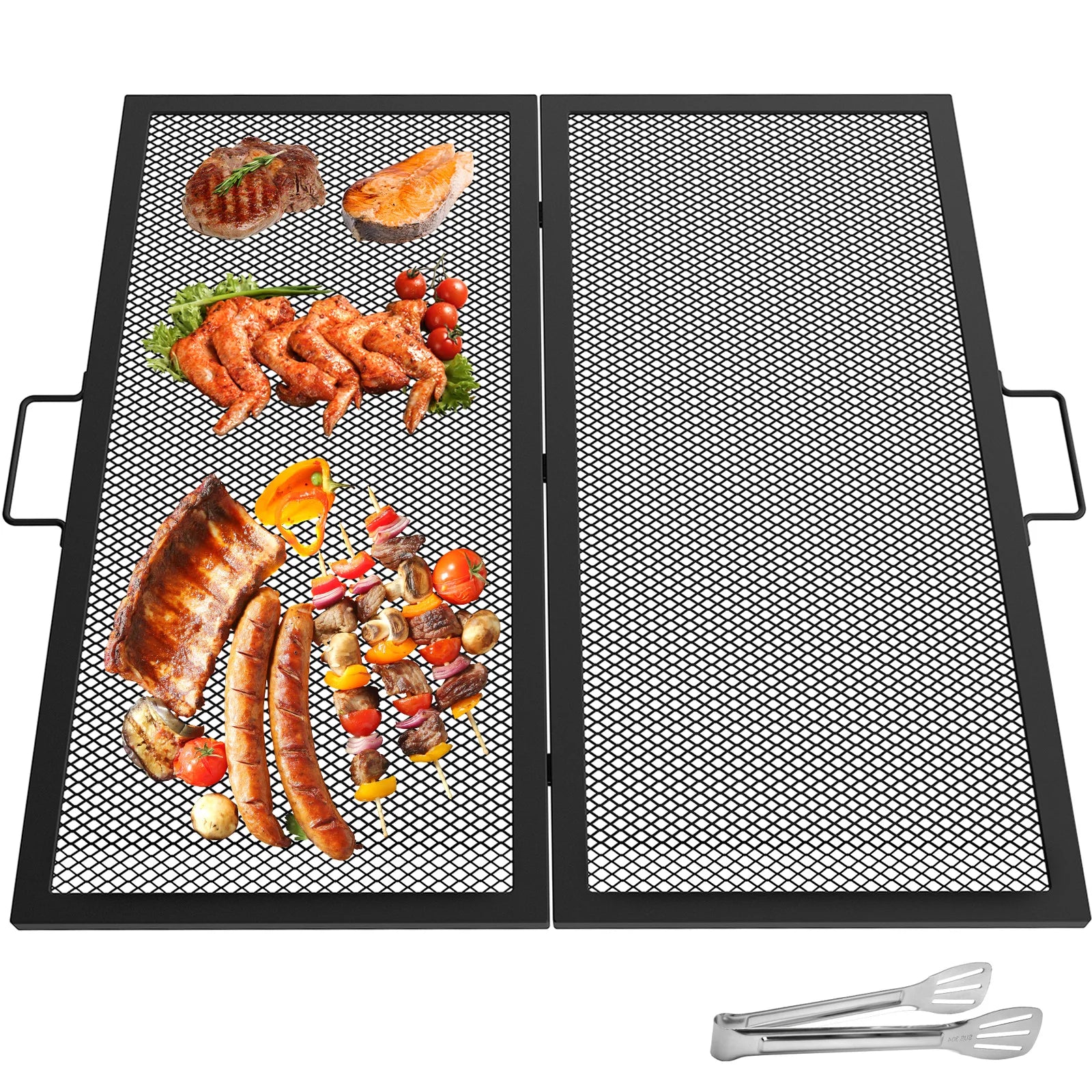 VV-RFPGG-W3030 Foldable Fire Pit Grate &ndash; Portable Steel