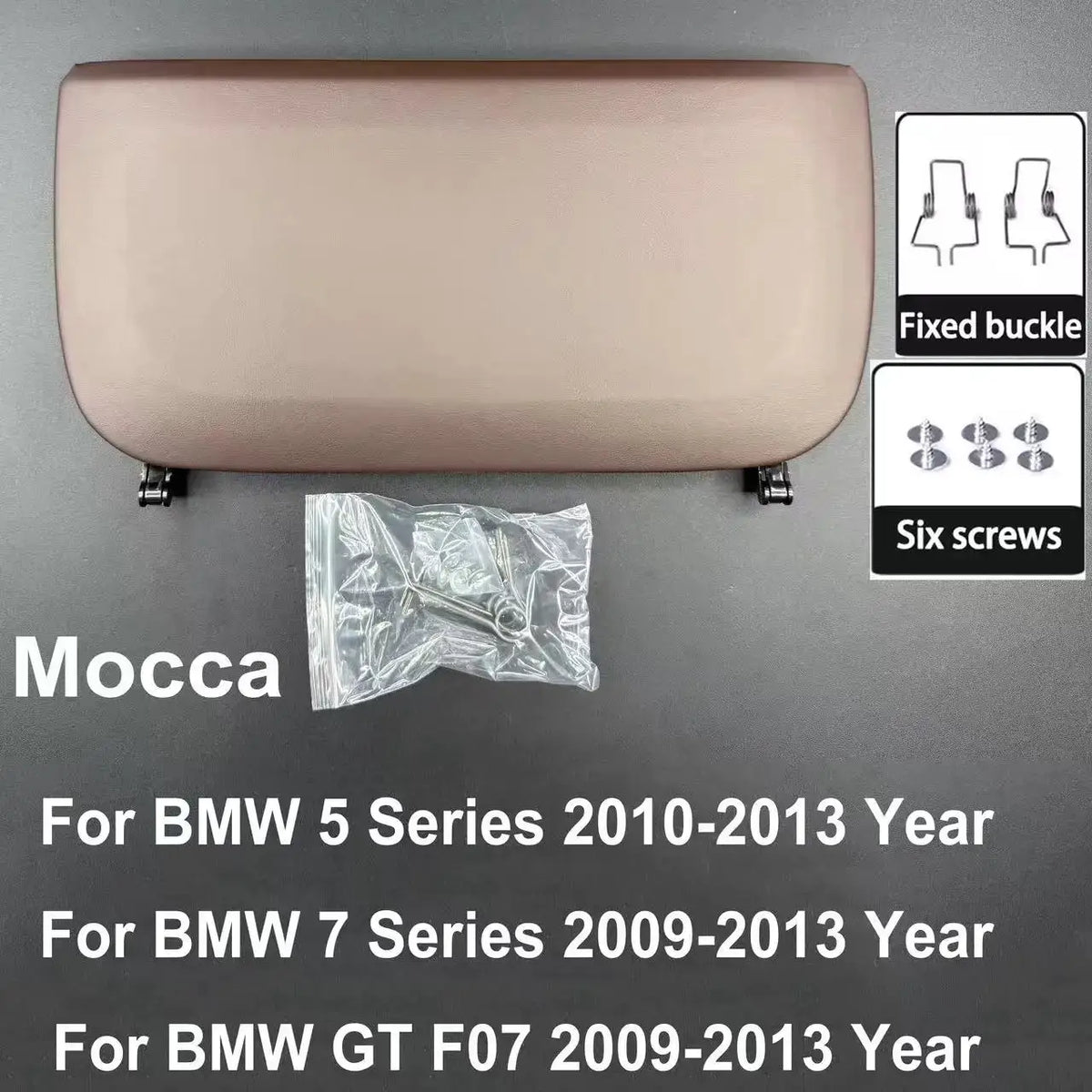 For BMW 5 7 GT Series 2009-2017 F10 F11 F01 F02 F07 Car Seat Back Panel Leather Backrest Storage Pocket Cover by InterCyprus Trading Ltd