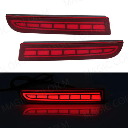 LED Rear Bumper Reflector Lights For Mitsubishi Lancer Evo Evolution ASX Outlander Sport RVR Dynamic Turn Signal Tail Brake Lamp by InterCyprus Trading Ltd