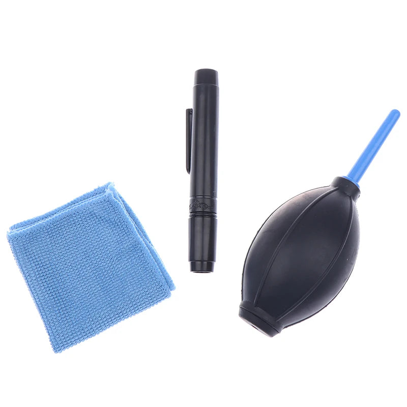 Camera Cleaning Kit for DSLR &amp; Point &amp; Shoot Cameras - Dust Cleaner, Lens Brush, Pen, Wipes &amp; Air Blower