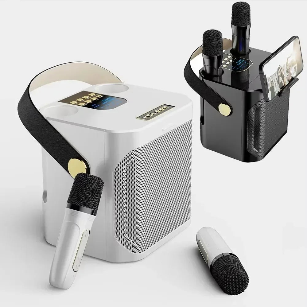 High Power Karaoke Speaker &ndash; Two Microphones Included