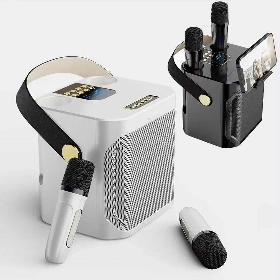 High Power Karaoke Speaker &ndash; Two Microphones Included