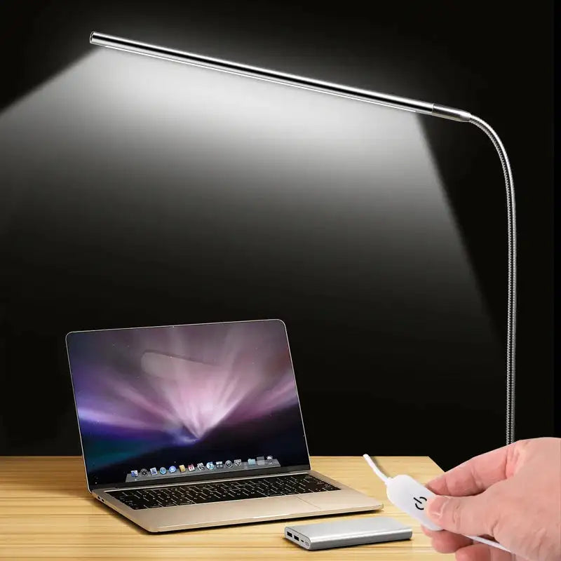 Office Bright LED Clip Desk Lamp Long Arm Eye Protection