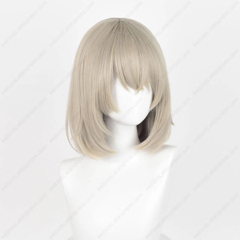 Falin Touden 35cm Short Gray Gold Cosplay Wig