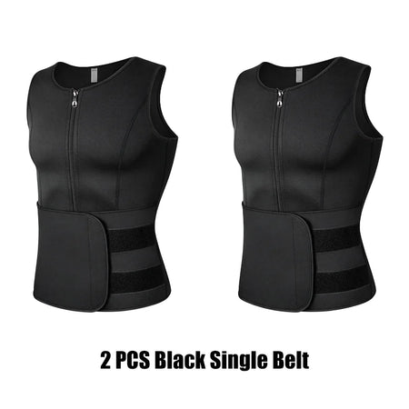 Men Shaper YW-0111 &ndash; Sauna Sweat Enhancer For Fast Shaping 2 PCS Black / XL / CHINA