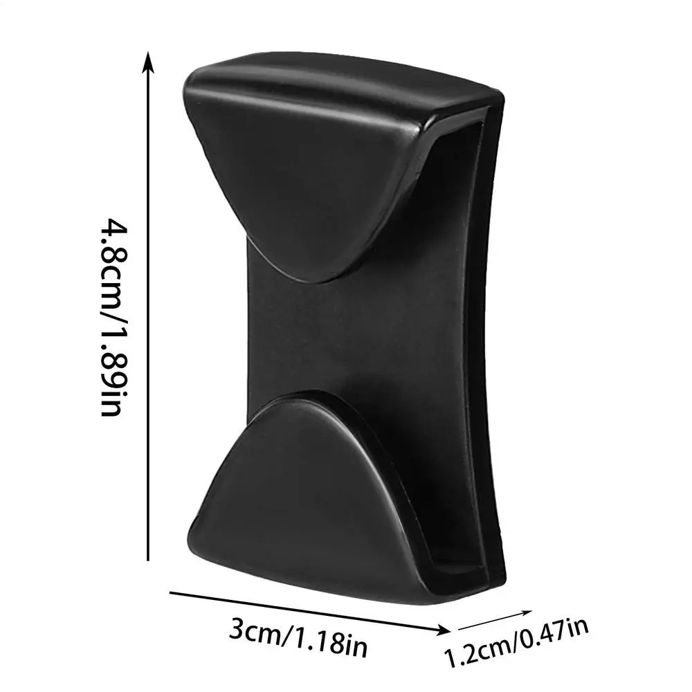 Ski Goggle Clips &ndash; Anti-Drop Design for Secure Fit Black