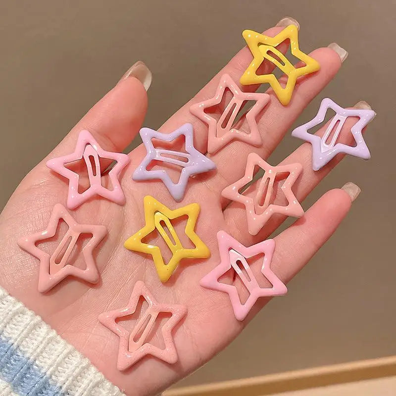 10PCS Rainbow Hair Clips for Toddler Girls - Cute Accessories 002 / Other