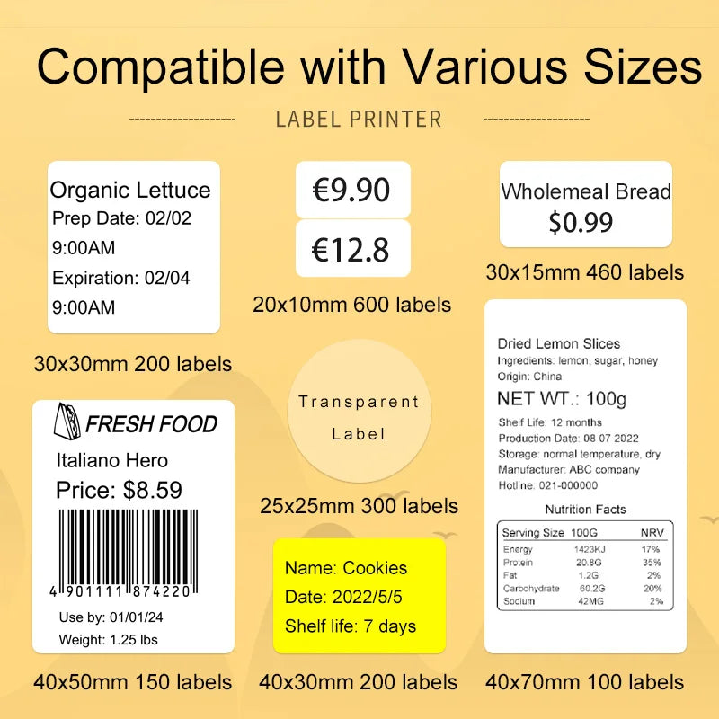 Detonger DP26 Portable Thermal Label Printer &ndash; Bluetooth