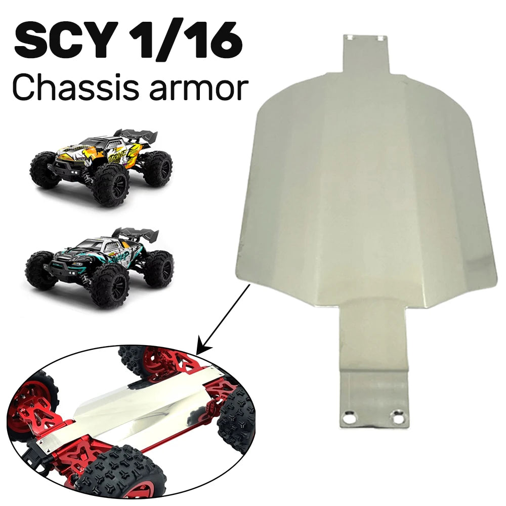 Metal Chassis Armor For SCY 16101 Pro JJRC - Stainless Steel