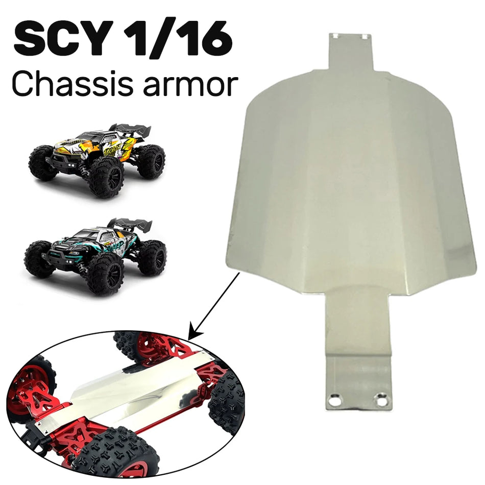 Metal Chassis Armor For SCY 16101 Pro JJRC - Stainless Steel