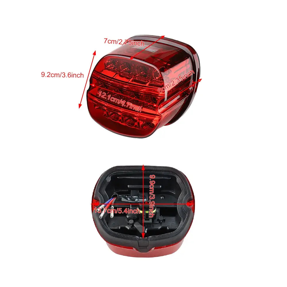 LED Brake Tail Light Motorcycle for FLSTF Night Train Touring Softail Sportster Road King Electra Road Glide by InterCyprus Trading Ltd