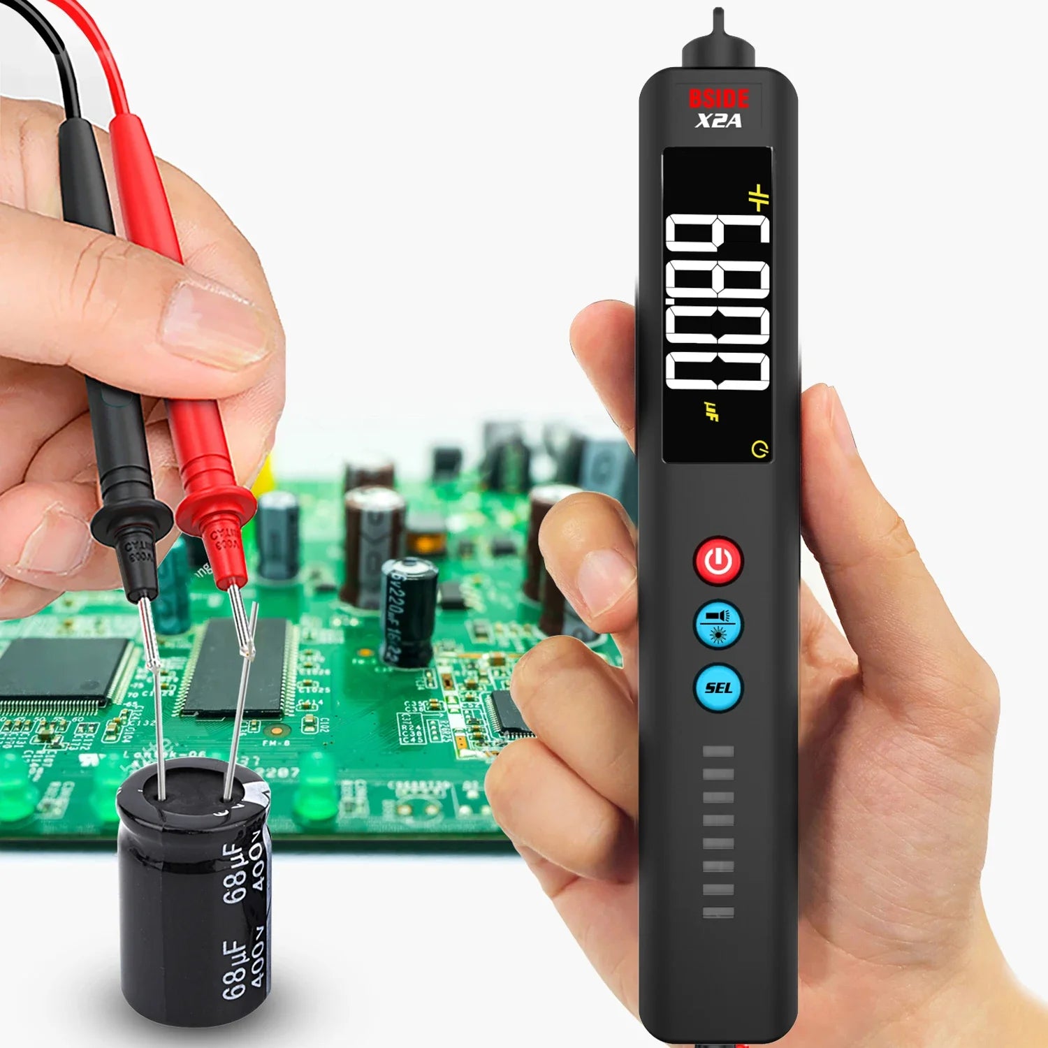 BSIDE X2A &ndash; Laser Indication Digital Multimeter Auto Range