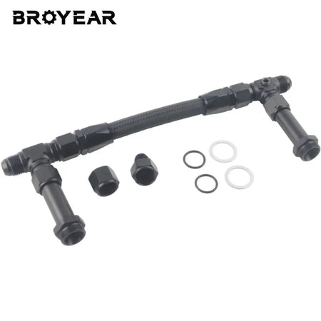 Braided Fuel Line Kit With 8AN Male Flare For Carburetor Engine by InterCyprus Trading Ltd