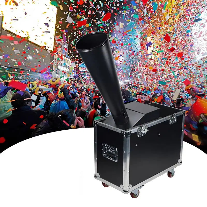 CO2-konfettimaskin 5 till 10 meters sprayhöjd konfettikanon manuell kontroll för scen effekter bröllop regnbågsföreställning