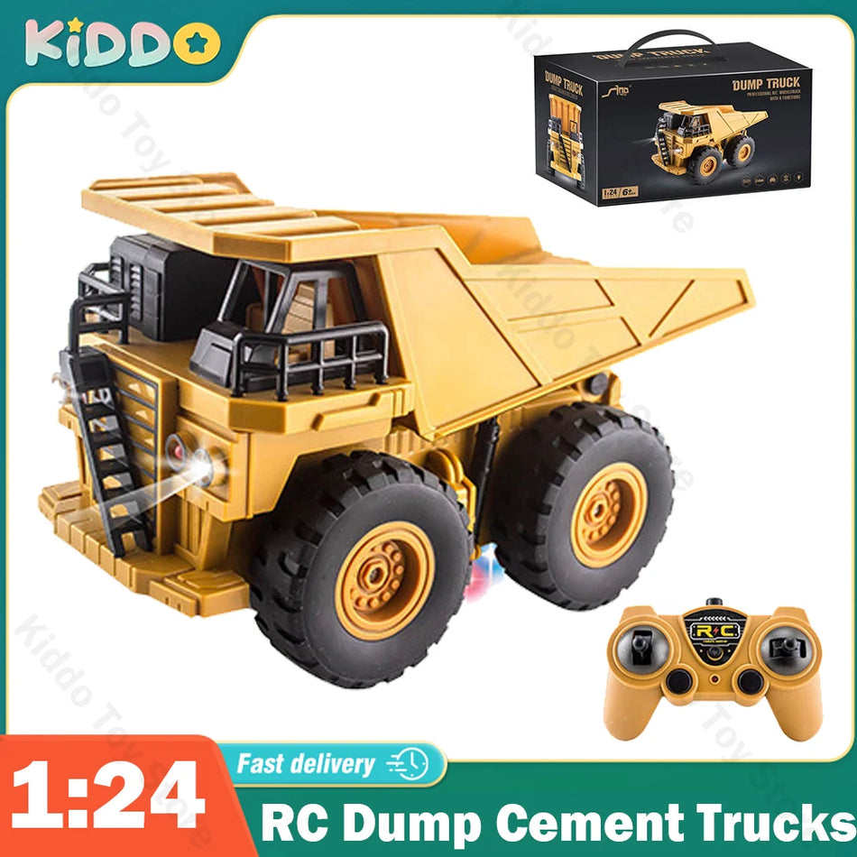 CONUSEA Camion de ciment cu basculantă din plastic RC T, vehicul RC la scară 1 la 24