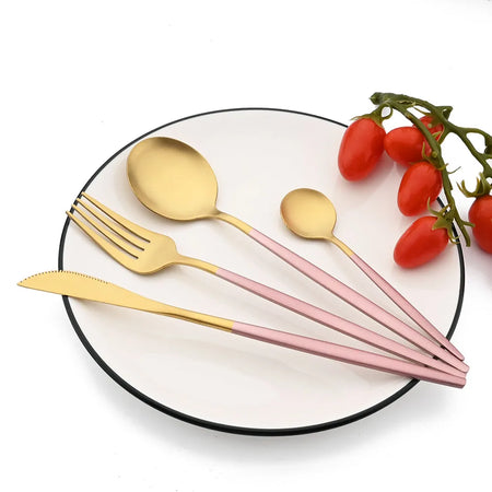 KNGZI 6Pcs Matte Stainless Steel Dinner Fork Set &ndash; Eco-Friendly Design