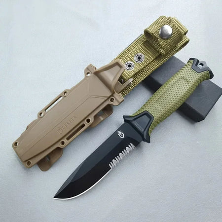 Stainless Steel Outdoor Survival Knife - Compact Camp Knife Style D