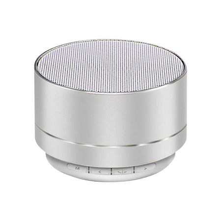 A10 Mini Portable Bluetooth Speaker - Compact Wireless Subwoofer for Outdoor and Home Use Silvery