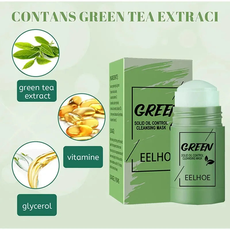 Green Tea Deep Cleansing Mask Stick | Oil Control &amp; Blackhead Removal