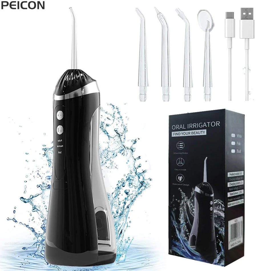 Rechargeable Electric Water Flosser for Teeth, Portable Oral Irrigator