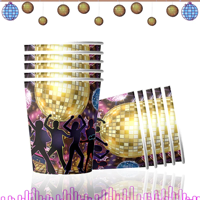 Neon Disco Party Decorations Set - TAKARA TOMY