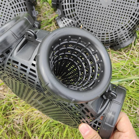 Durable Black Fish and Crayfish Catcher Net - Outdoor Fishing Trap