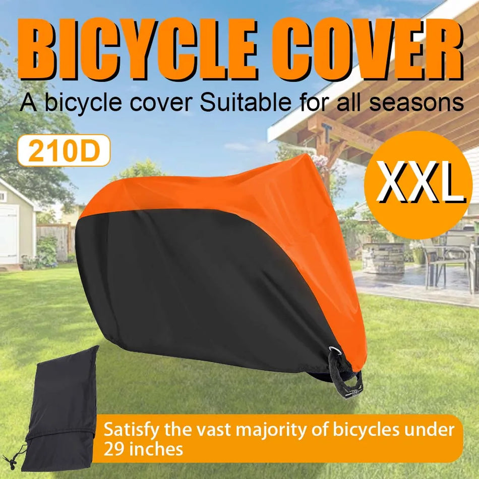 Funda para Bicicleta 210D Tela Oxford Impermeable, Protección Exterior para Todas las Estaciones