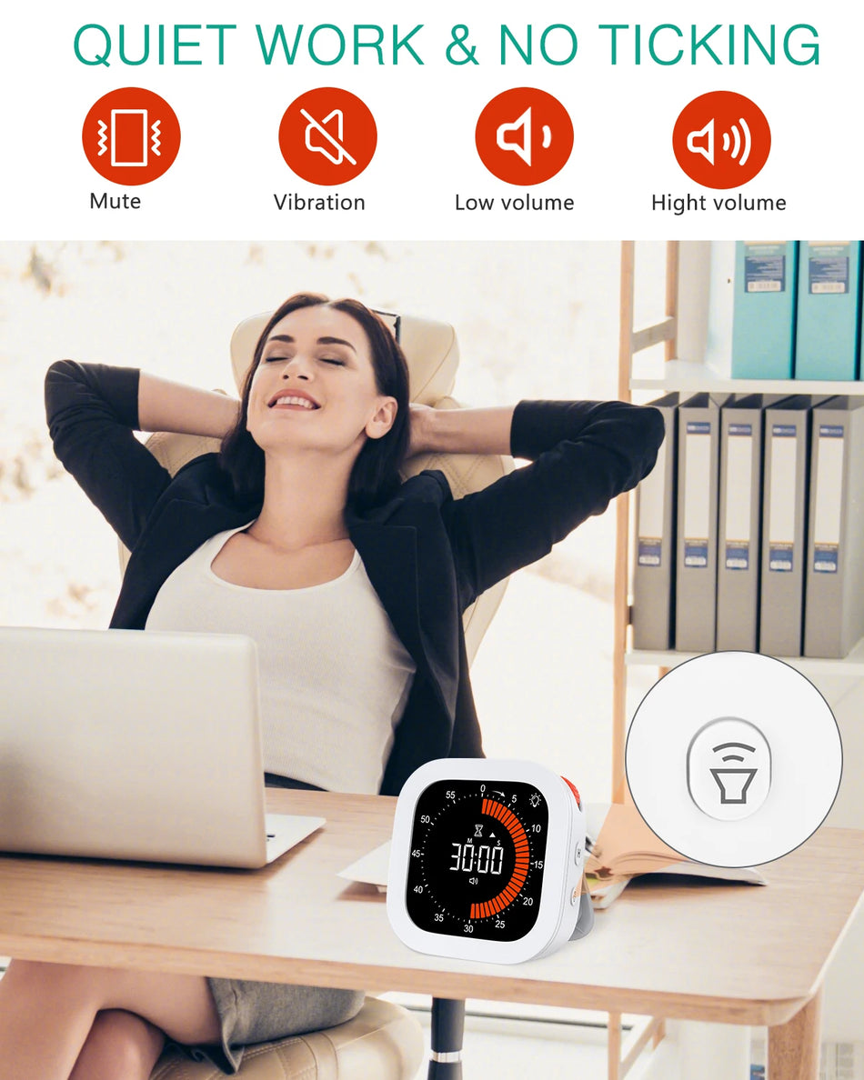 Wiederaufladbarer digitaler Countdown-Timer mit visueller Anzeige für die Küche, das Zuhause