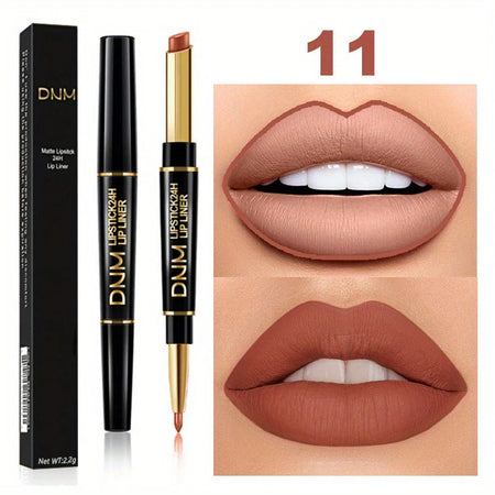 Double-ended Waterproof Lipstick &amp; Liner - High Pigment for Lasting Colour 11