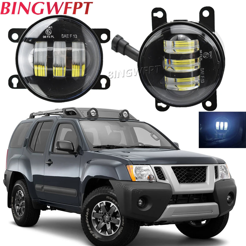 2PCS Fari Nebbia LED ad Alta Luminosità per Nissan Navara D40 e Pathfinder R51