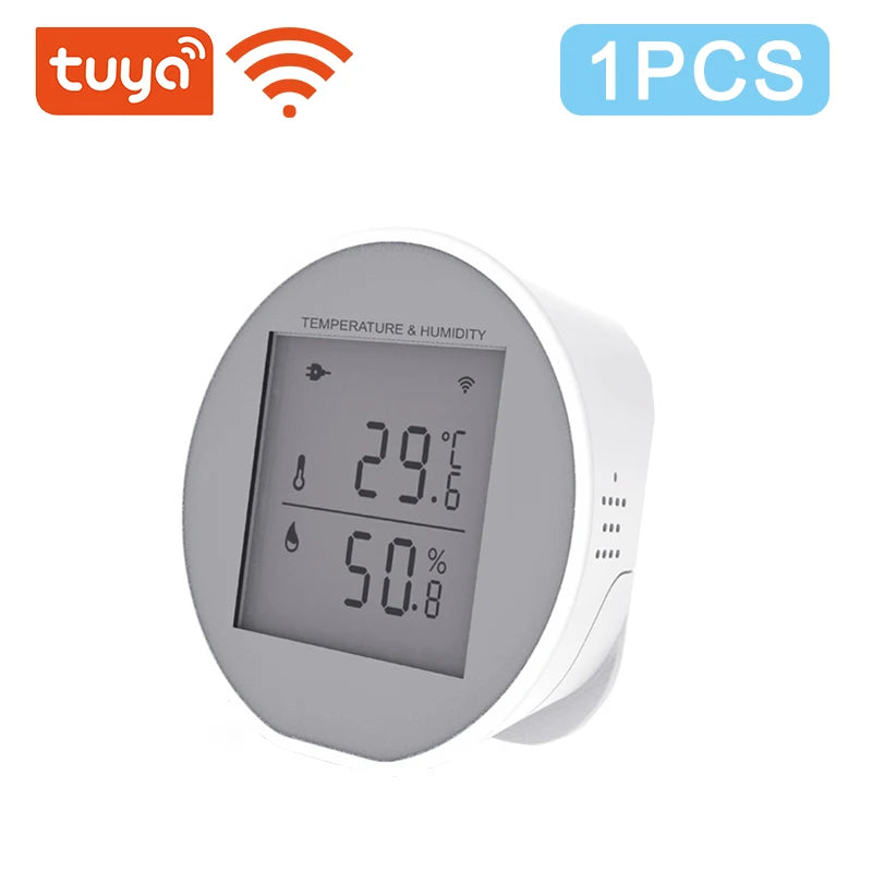 WKD-TH05 &ndash; USB Powered WiFi Temperature Sensor With LCD Tuya Smart 1PCS