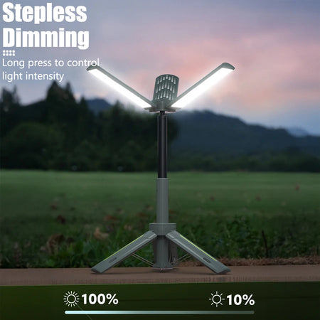 Folding Camping Light &ndash; Waterproof Power Bank with Telescopic Design