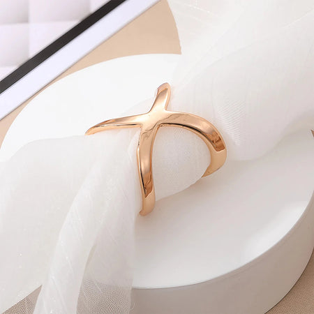 X-Shaped Silk Scarf Buckle Brooch &ndash; Shiny Multifunctional Jewelry Accessory
