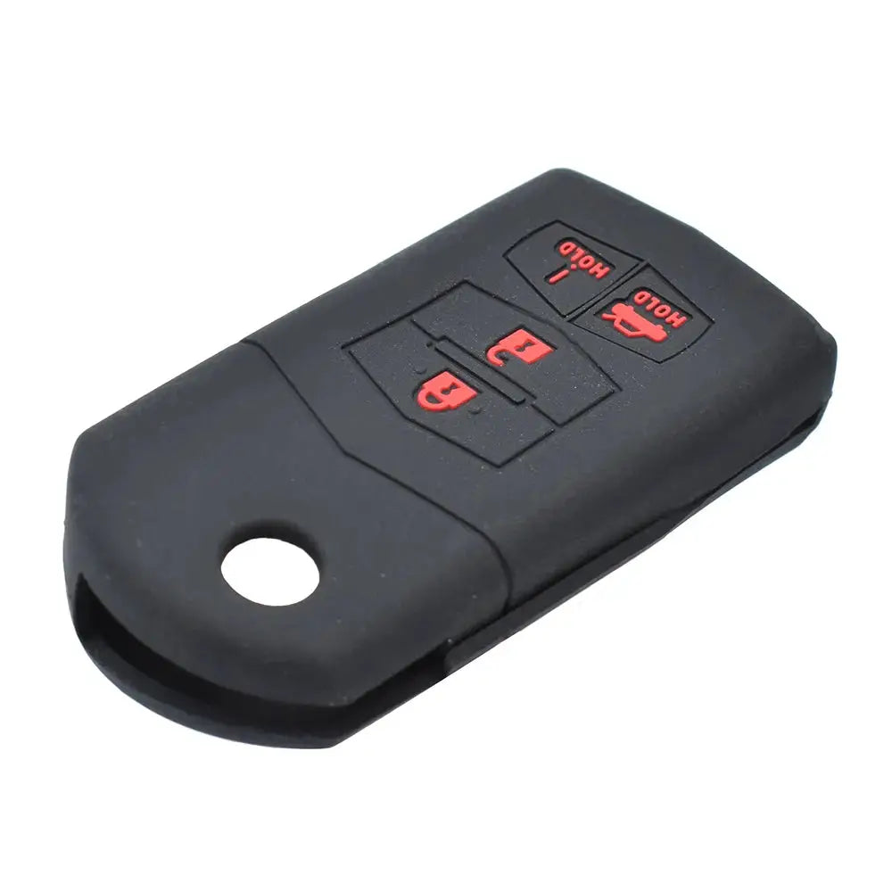 4 Buttons Silicone Car Key Case For Mazda 3 6 RX-8 MX5 MX-5 Miata MPV SPEED3 2010 2011 2012 2013 Cover Remote Fob Shell Sleeve by InterCyprus Trading Ltd