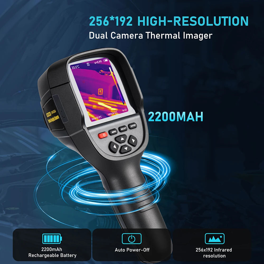 Advanced GW256 Thermal Imaging Camera 2024: High-Resolution Infrared Imager for Leak Detection and Electrical Applications