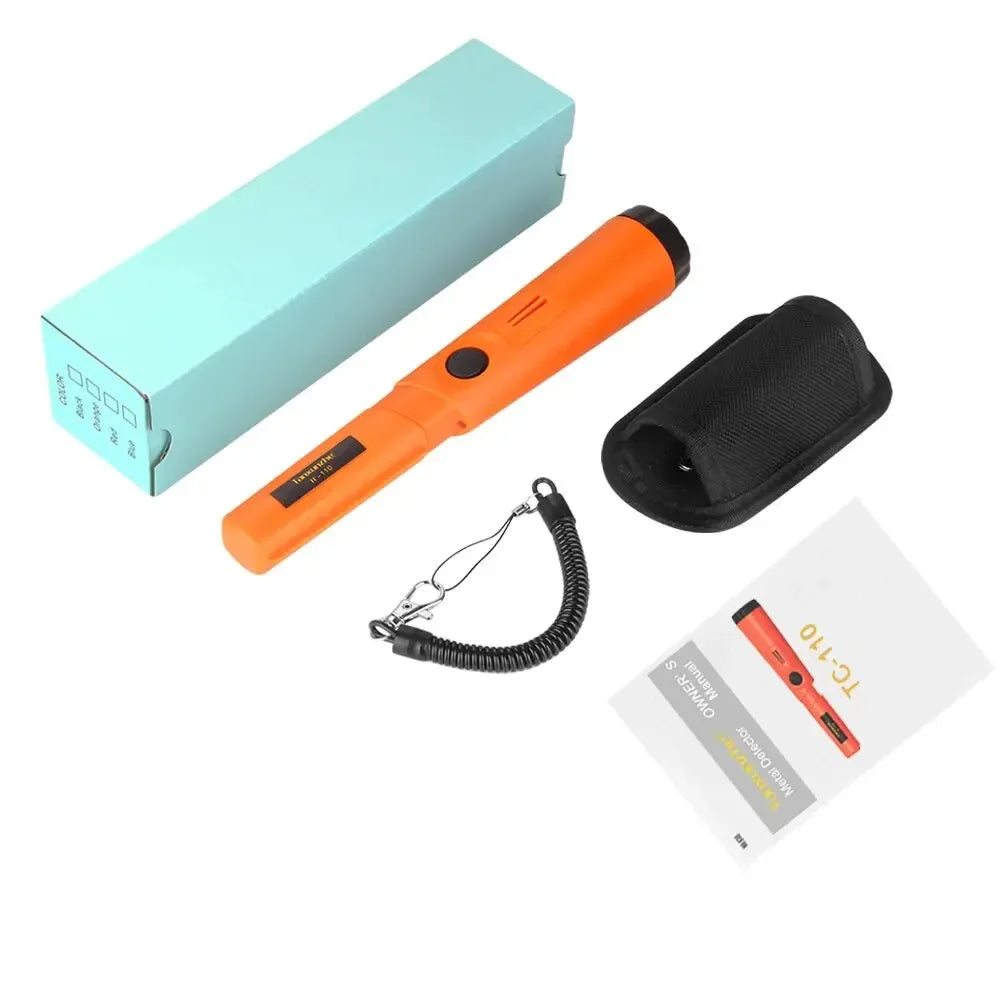 Handheld Metal Detector Positioning Rod &ndash; IP68 Waterproof Orange