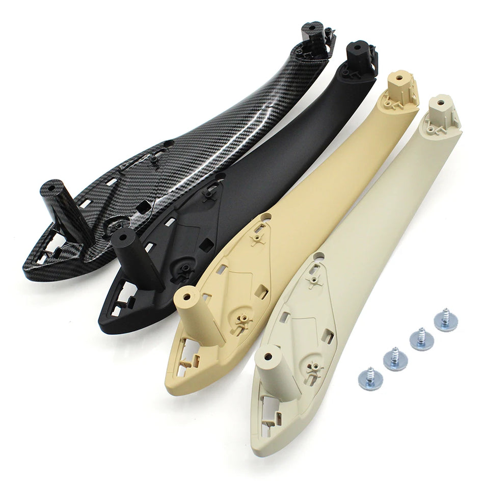 Inner Door Handle Trim Cover for BMW F30 F34 F36 3 Series 4 Series PC ABS Carbon Fiber Finish