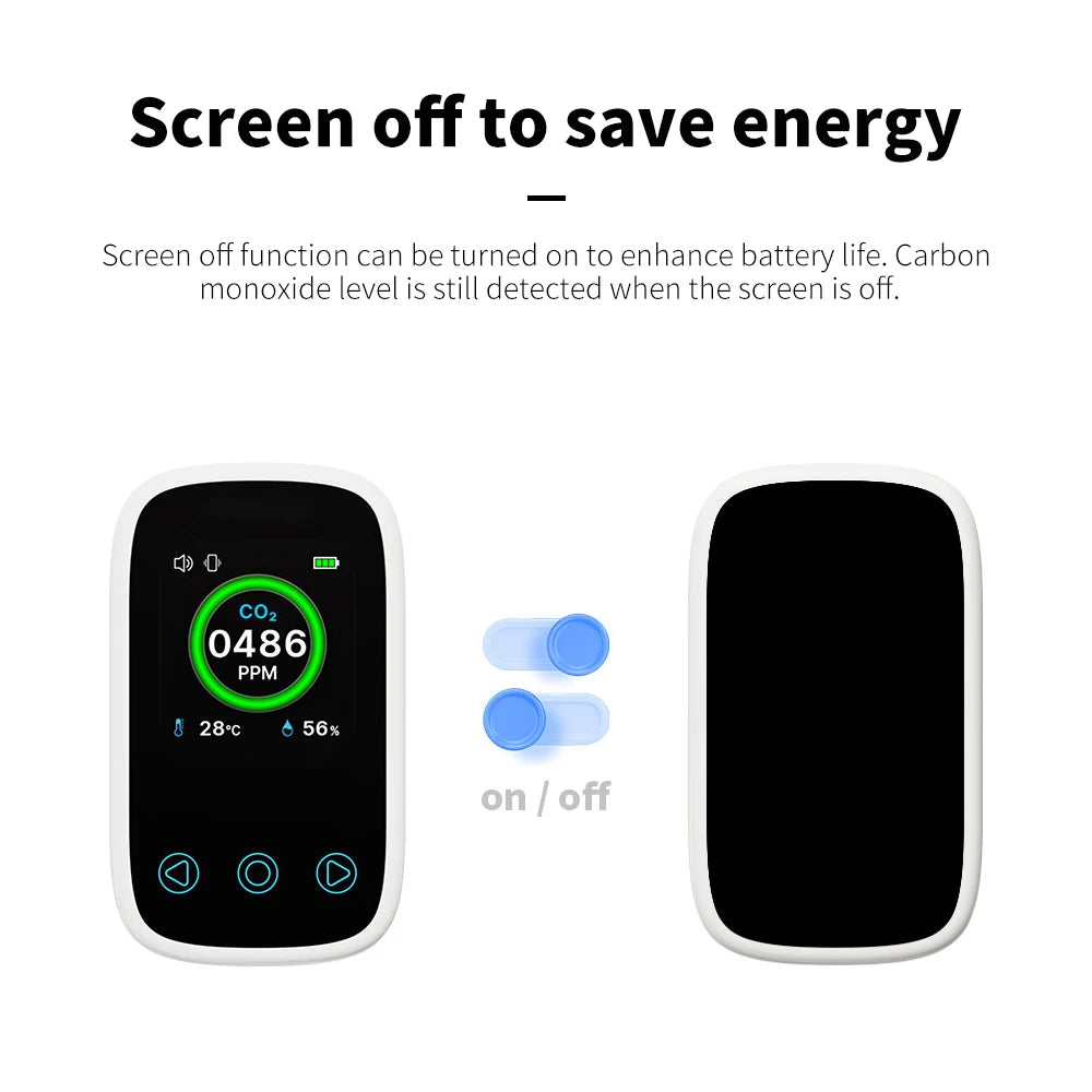 LCD Digital CO2 Detector Mini 3 In 1 &ndash; NDIR Sensor For CO2