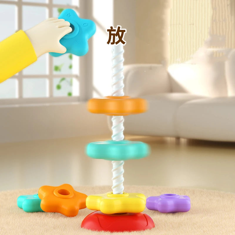 Rainbow Nesting Stacking Toy &ndash; Multi-Sensory Montessori Fun