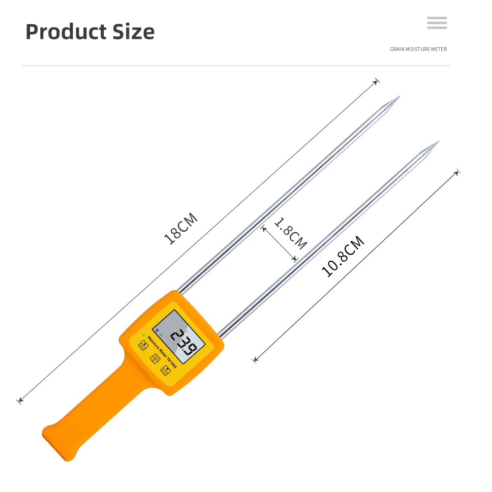 TK100S Grain Moisture Tester &ndash; Digital LCD Display