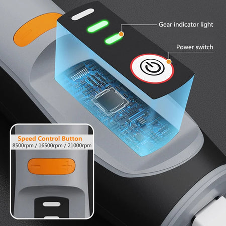 35W USB Cordless Rotary Tool with 3 Speed Mini Drill and Accessories