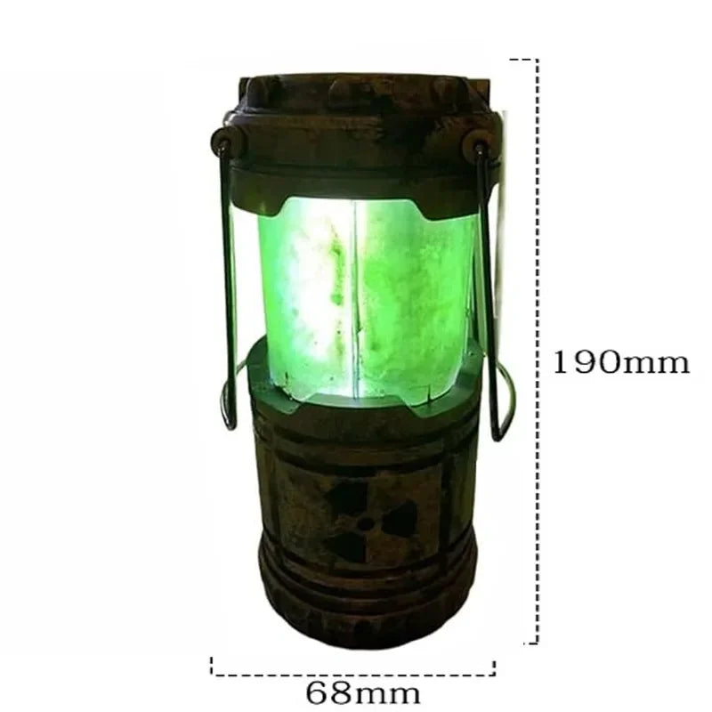 Miniature Nuclear Reactor Lamp - Handheld Simulation Lantern Toy green light