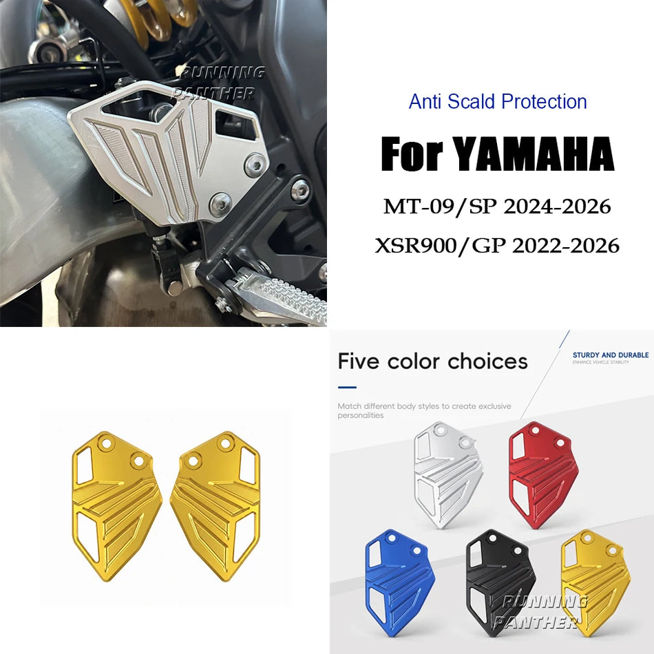 Rear Heel Guard Aluminum for Yamaha MT-09 SP 2024-2026 and XSR-900/GP 2022-2026