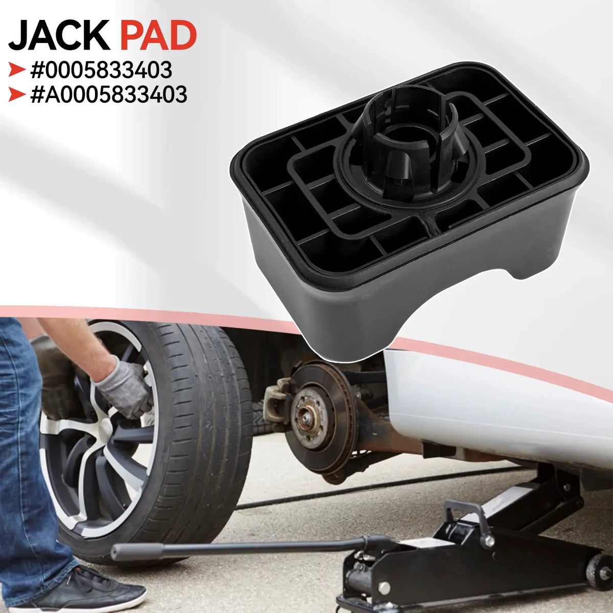 1/4pc Under Jack Lift Jacking Point Support Pad Plug Block Cover for Mercedes Benz W177 W247 H247 X247 0005833403 A0005833403 by InterCyprus Trading Ltd