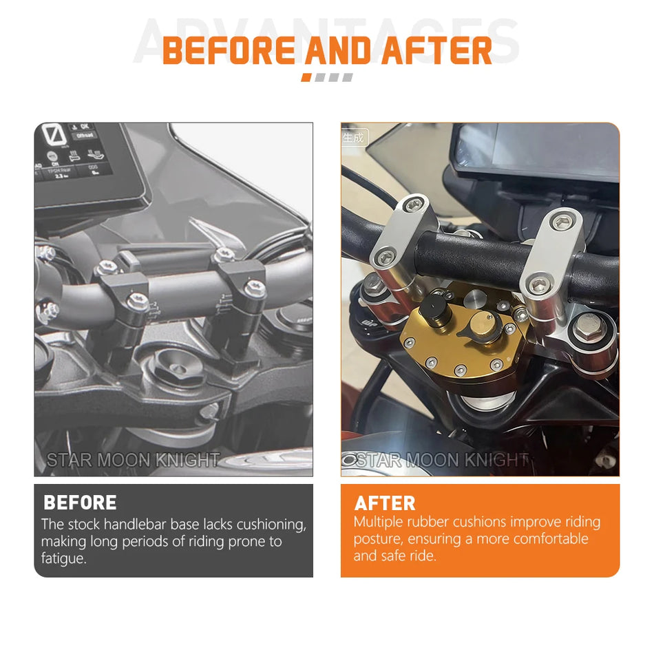 KTM Styrhöjarsats För 390 790 1090 1190 1290 Adventure R S T 690 Enduro Aluminium Styrdämpare Fäste