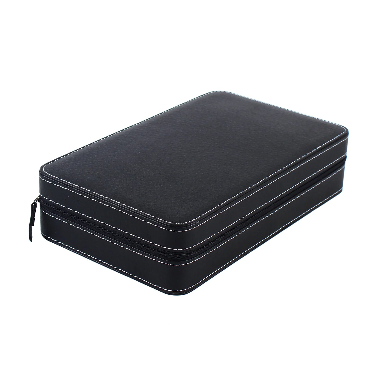 Watch Storage Box Black 6/10/12 Slots &ndash; Compact Travel Case