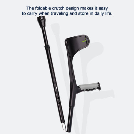 Lefeke Adult Forearm Crutches &ndash; Foldable and Lightweight Design