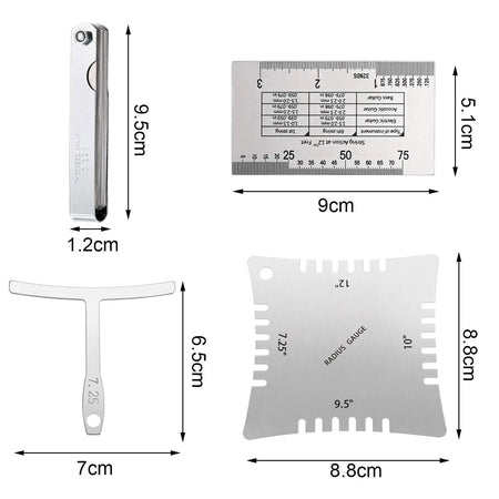 Miwayer Guitar Luthier Measuring Tool Kit &ndash; Precision Gauge